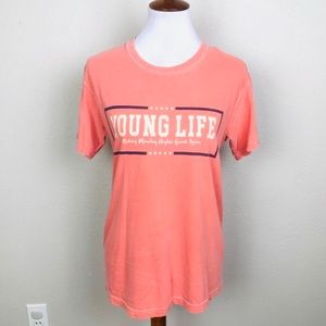 Comfort colors “Young Life” graphic tee size Small